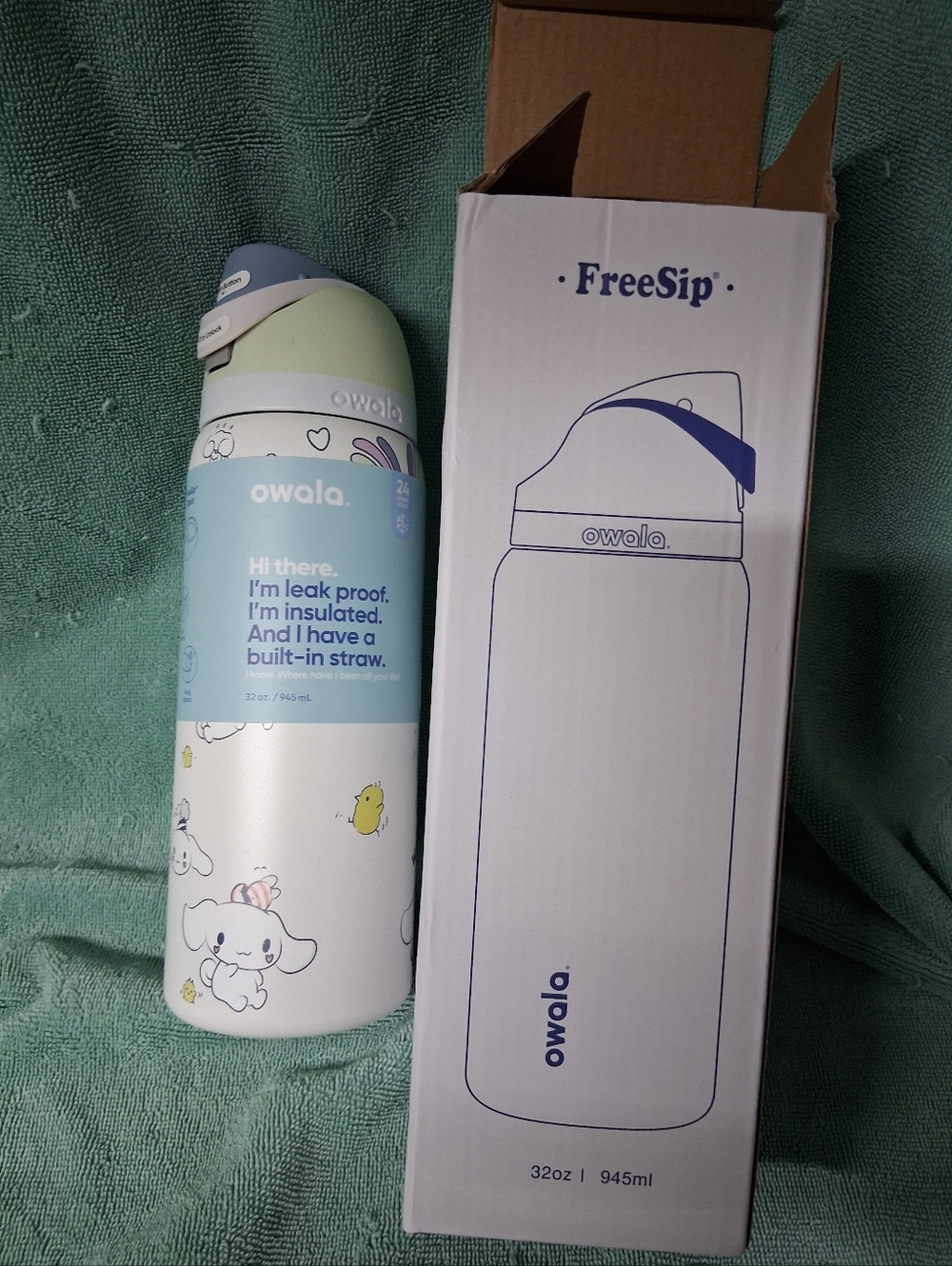 Owala FreeSip 32oz Insulated Straw Bottle - Cinnaroll